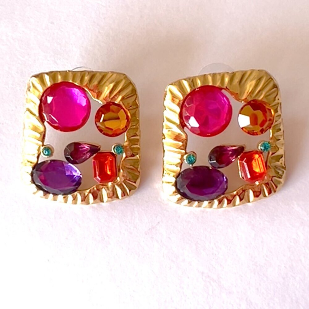 Stone Rock stunners. Earrings  YSL "look alike" - Inspired by NOT a YSL item.